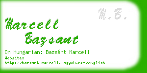 marcell bazsant business card